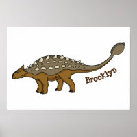 Ilustração de dinossauro blindado Ankylosaurus