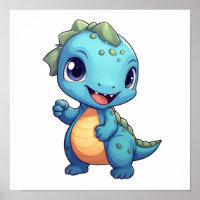 Ilustração de dinossauro de desenho animado