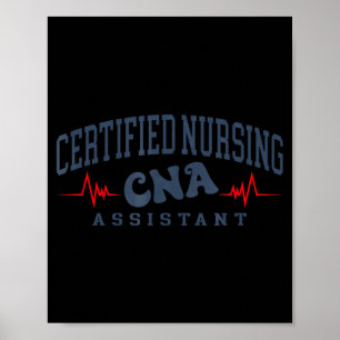 Poster Ilustração de Enfermeira Certificada Assistente de