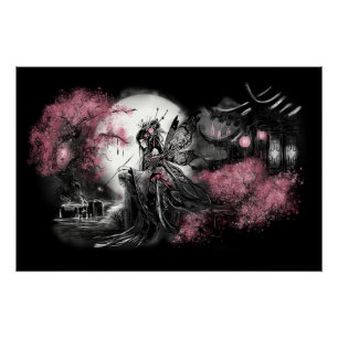 Pôster Ilustração de Fada Chinesa
