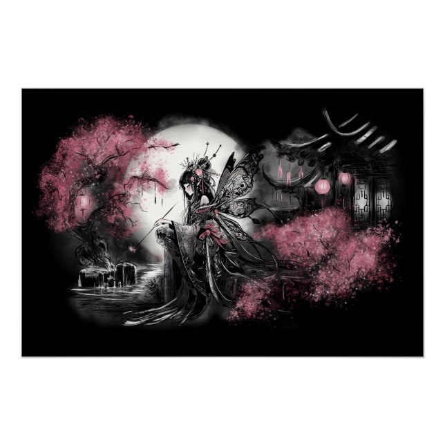 Pôster Ilustração de Fada Chinesa (Frente)