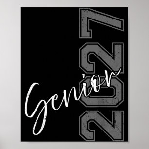 Poster Ilustração de Formatura da Turma de 2027 Senior
