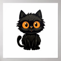 Ilustração de gato animado