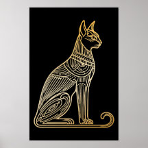 Ilustração de Gato Dourado para Amantes de Gatos e