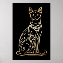 Ilustração de Gato Dourado para Amantes de Gatos n