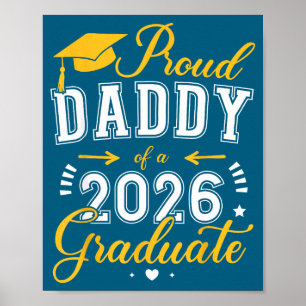 Poster Ilustração de Graduado da Turma de 2026 do Papai O