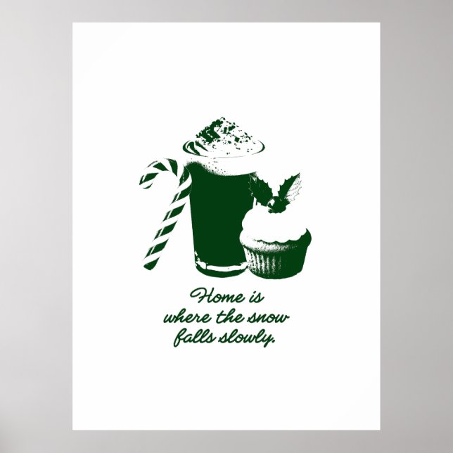 Poster Ilustração de inverno  (Frente)
