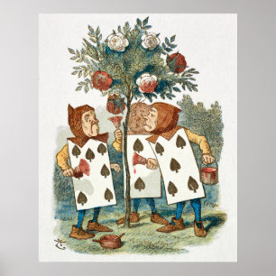 Poster Ilustração de Jogando Cartas  A Alice do Berçário