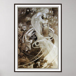 Poster Ilustração de Le Pater por Alphonse Mucha