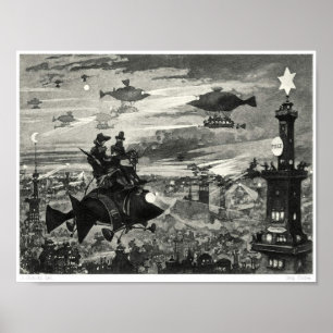Poster Ilustração de Livro Surrealista