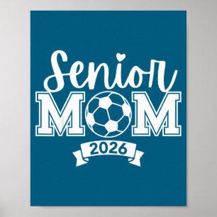 Poster Ilustração de Mãe de Futebol Orgulhosa Senior 2026