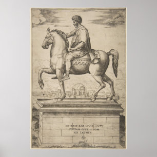 Poster Ilustração de Marcus Aurelius do imperador do
