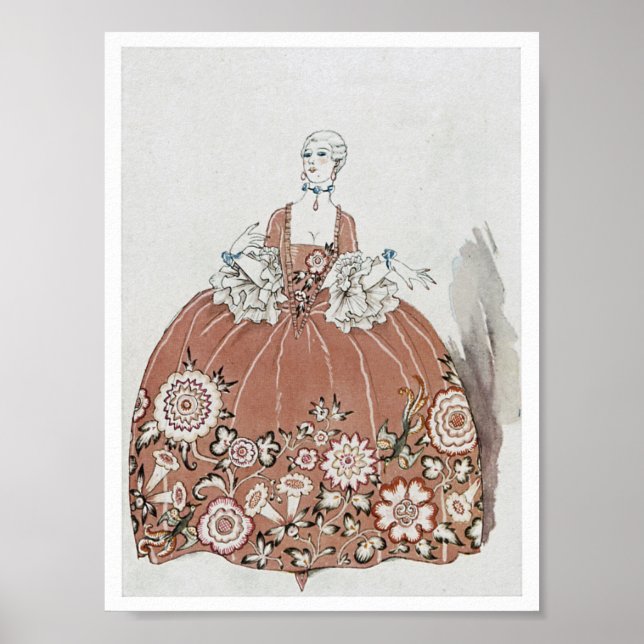 Pôster Ilustração de Moda Art Deco (Frente)