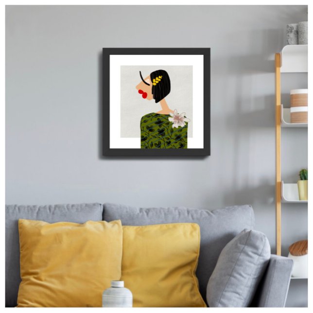 Pôster Ilustração de Moda da Flower Girl 2 (Criador carregado)