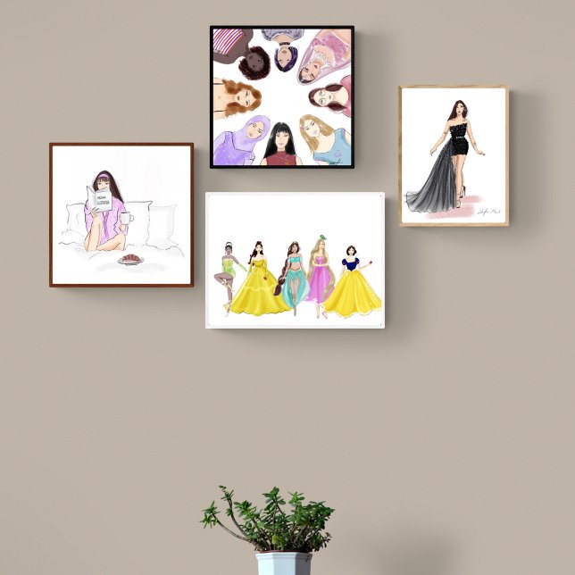 Poster ilustração de moda, esboço, (Criador carregado)