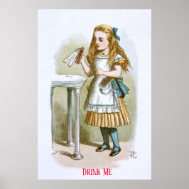 Poster Ilustração de O Alice do Berçário - Beba-me