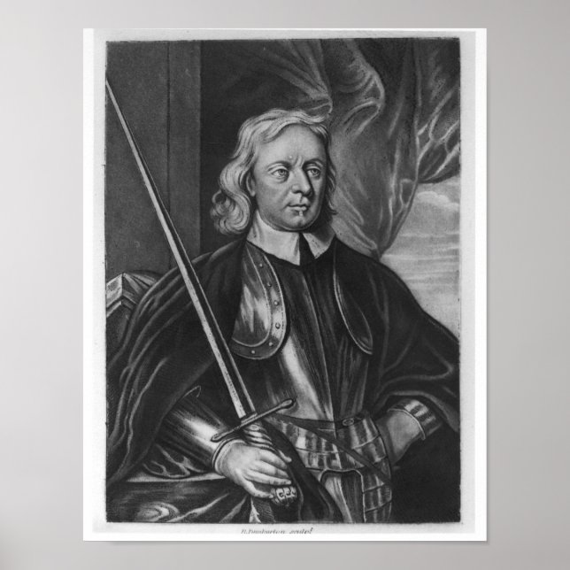 Pôster Ilustração de Oliver Cromwell (Frente)