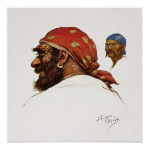 Pôster Ilustração de “Pirata” por Norman Price