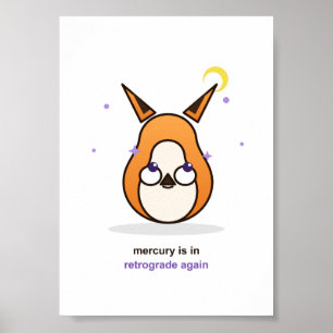 Poster Ilustração de Raposa Caprichosa