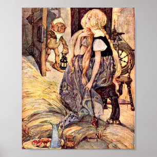 Poster Ilustração de Rumpelstiltskin do vintage