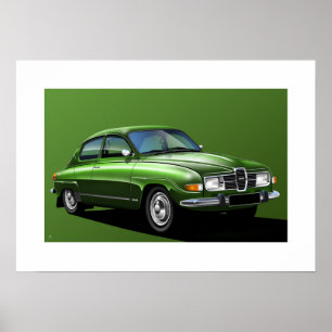 Pôster Ilustração de SAAB 96