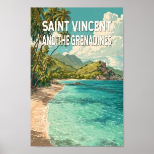 Poster Ilustração de São Vicente e Granadinas