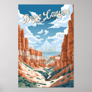 Poster Ilustração de Trilha do Parque Nacional do Bryce C