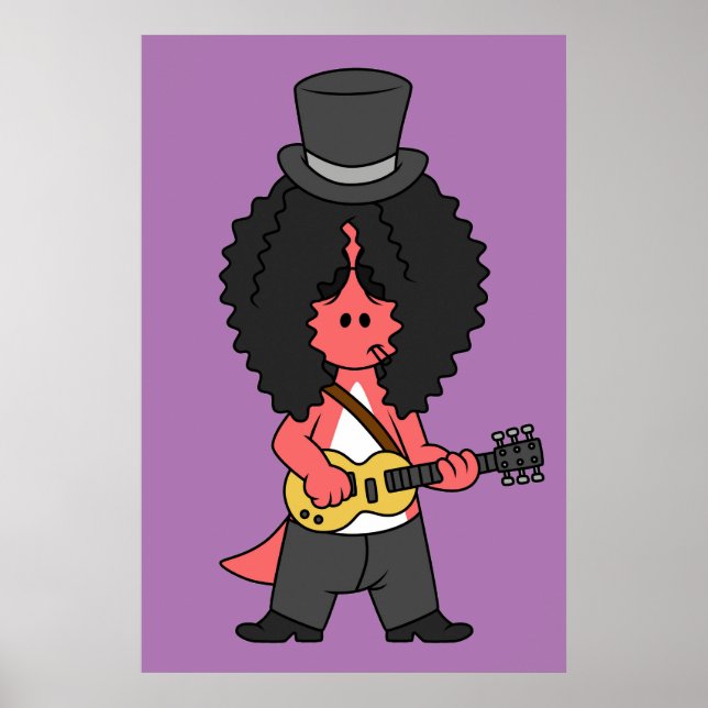 Poster Ilustração De Um Allosauro Vestido Como Estrela De (Frente)