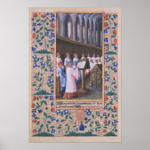 Poster Ilustração de um serviço funerário