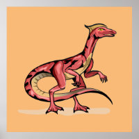 Ilustração De Velociraptor.
