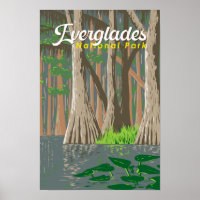 Ilustração de Viagem da Arte do Parque Nacional Ev