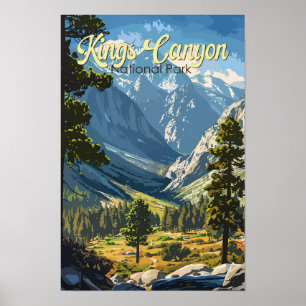 Poster Ilustração de Viagem da Arte do Parque Nacional Ki
