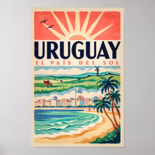 Poster Ilustração de Viagem de Arte Vintage da Cultura do
