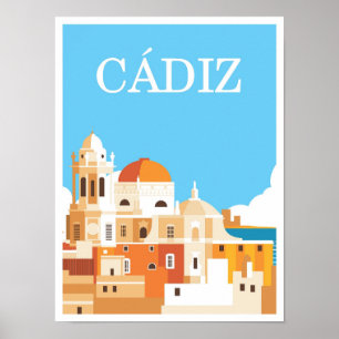 Poster Ilustração de Viagens vintage de Arte de Espanha C