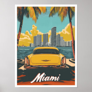 Poster Ilustração de Viagens vintage de Arte nos EUA em M