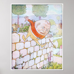 Poster Ilustração de Vintage Humpty Dumpty