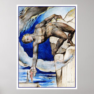 Poster Ilustração de William Blake: A comédia divina d