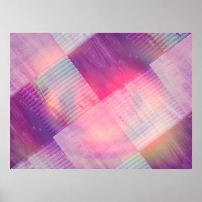 Poster Ilustração digital de fundo do abstrato moderno.ab (Frente)