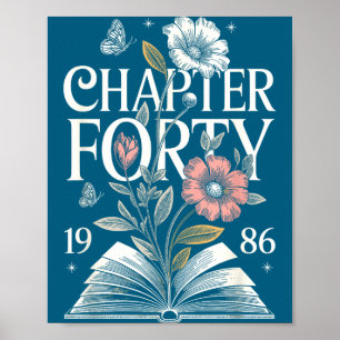 Poster Ilustração do 40º aniversário do Capítulo Quarenta