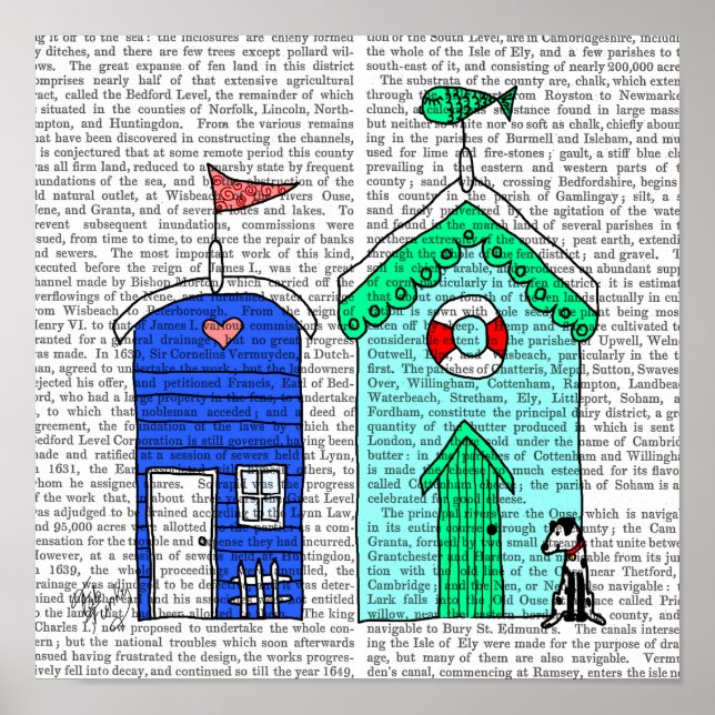 Poster Ilustração do Beach Huts 2 (Frente)