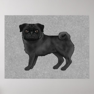 Poster Ilustração do desenho animado canino de cachorro p