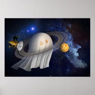 Pôster Ilustração do Dia das Bruxas de um artista