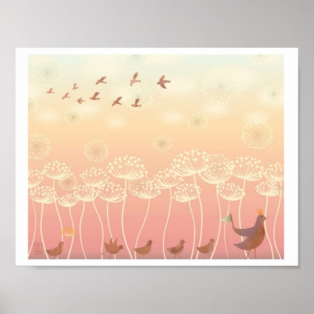 Pôster Ilustração do Dia Escolar da Rainha Anne (Frente)