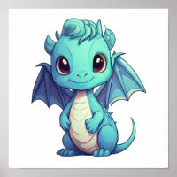 Ilustração do dragão de desenho animado