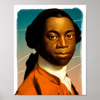 Poster Ilustração do escritor Olaudah Equiano
