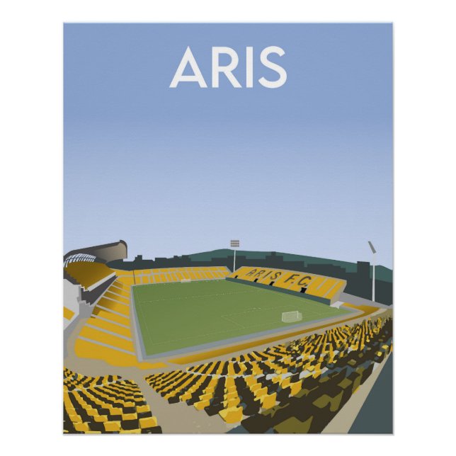 Pôster Ilustração do Estádio Aris FC (Frente)