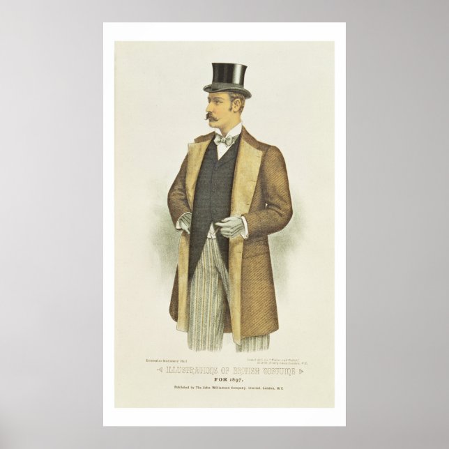 Pôster Ilustração do Figurino Britânico, pub. pelo John (Frente)