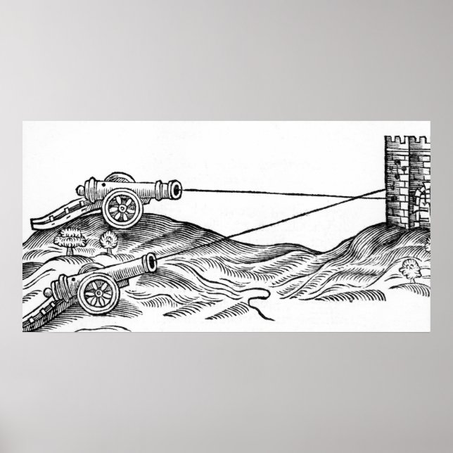 Poster Ilustração do Fogo Canhão (Frente)