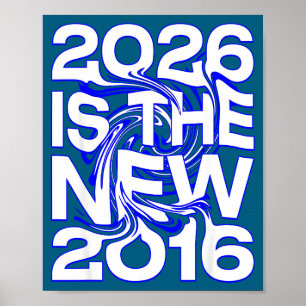 Poster Ilustração do Futuro Retro 2026 Novo 2016