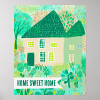Ilustração do Jardim da Casa Personalizada do HOME